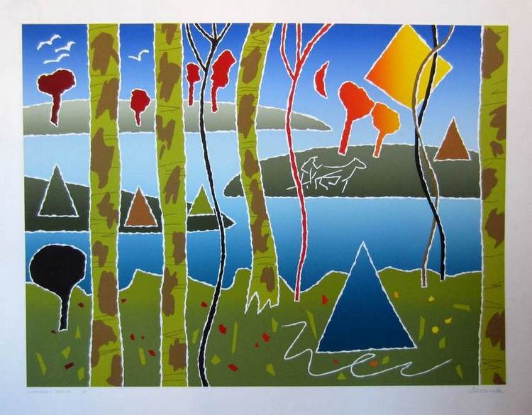 Chippewah Spring a silkscreen by Arthur Secunda